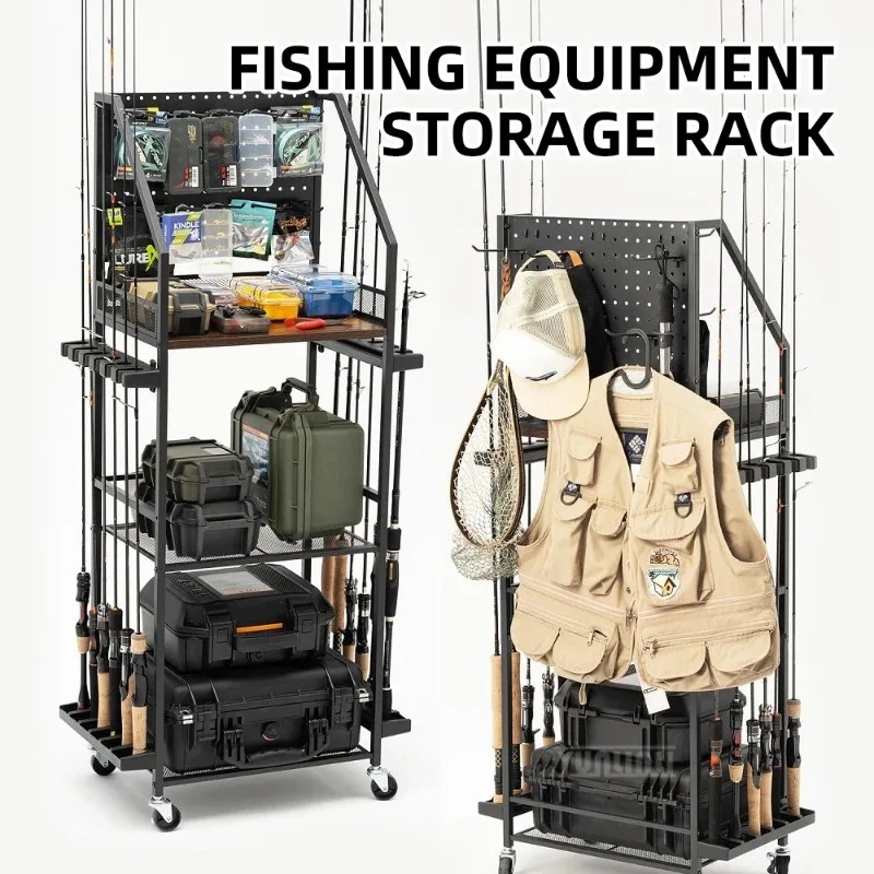 Fishing Rod Combo - 낚시 장비 보관 선반, 낚싯대 및