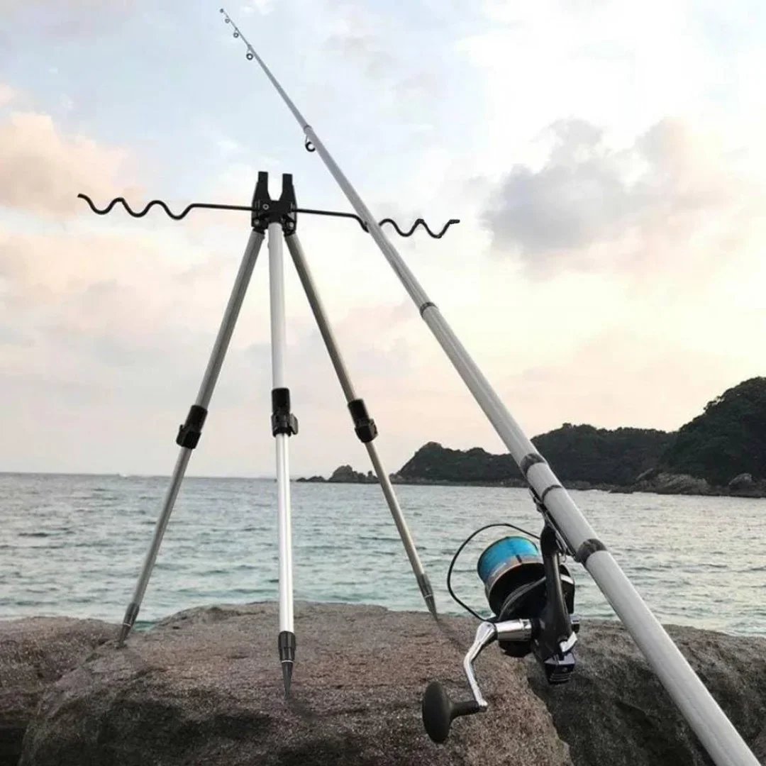 텔레스코픽 낚싯대 삼각대 홀더, 야외 해변 낚시를 위한 - Fishing Rod Telescopic 리뷰 및 가격